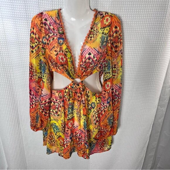 SHEIN ladies Vibrant Multicolor Long - Picture 4 of 8